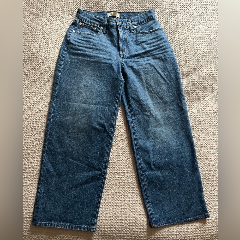 Madewell The Perfect Vintage Wide Leg Crop Jeans